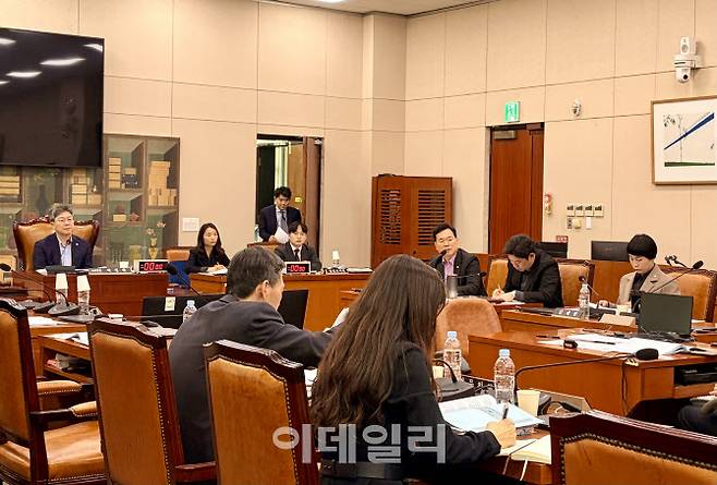 25일 국회에서 진행된 문화체육관광위원회 법안소위원회 공청회 현장 (사진=이민하 기자)