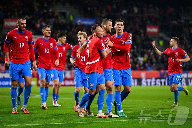 월드컵 출전에 도전하는 체코. ⓒ AFP=뉴스1