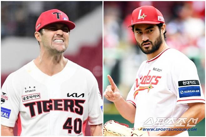KIA 타이거즈 제임스 네일(왼쪽)과 SSG 랜더스 미치 화이트. 스포츠조선DB