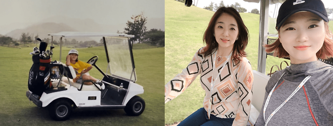 세리키즈로 처음 골프를 시작한 초등학교 시절 이창희 대표와 요즘 모습. 이창희 대표 제공