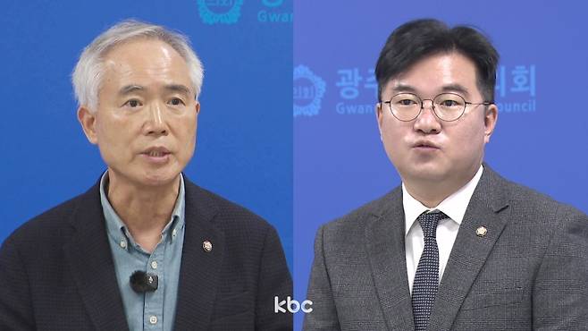 ▲ 양부남 더불어민주당 의원(왼쪽)과 정준호 더불어민주당 의원&nbsp;