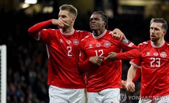 덴마크 축구대표팀. 사진[EPA=연합뉴스]