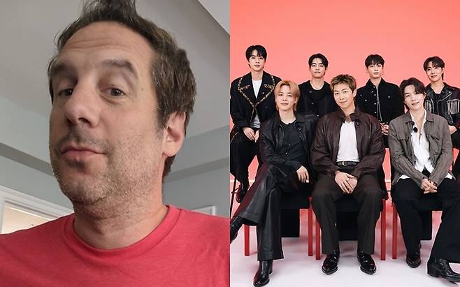세스 허조그(왼), BTS. 사진|세스 허조그 SNS, 빅히트뮤직