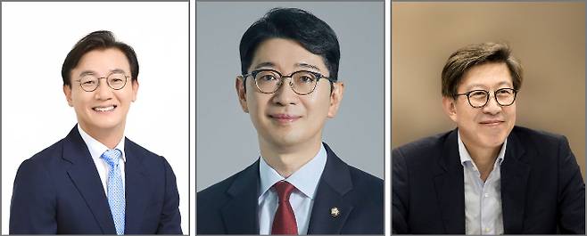 더불어민주당 전재수,국민의힘 주진우의원, 박형준 부산시장. 각 정당 제공