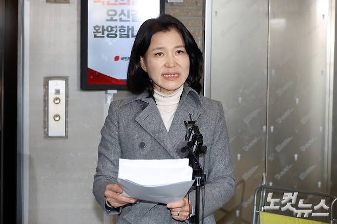 국민의힘 대구시장 후보 경선에서 컷오프된 이진숙 전 방송통신위원장. 윤창원 기자