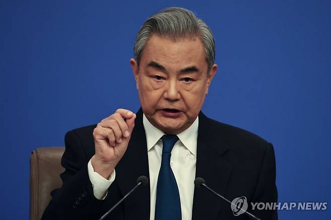 왕이 중국 외교부장 [EPA 연합뉴스 자료사진. 재판매 및 DB 금지]