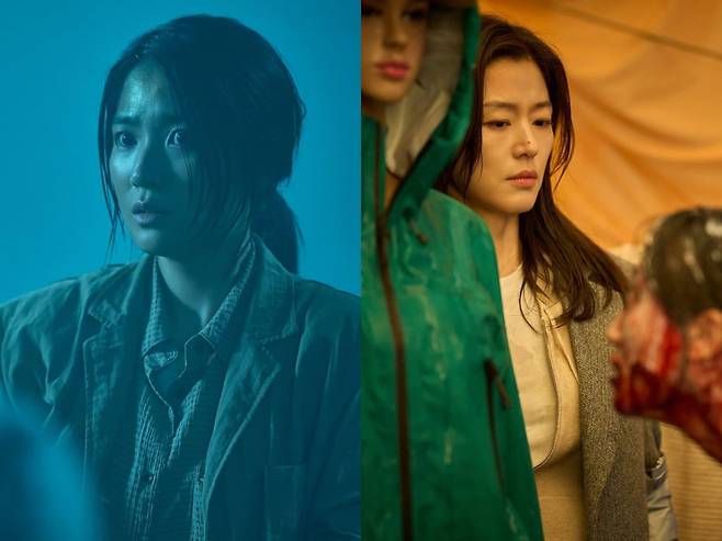 영화 '살목지'의 김혜윤, '군체'의 전지현. / 사진제공=쇼박스