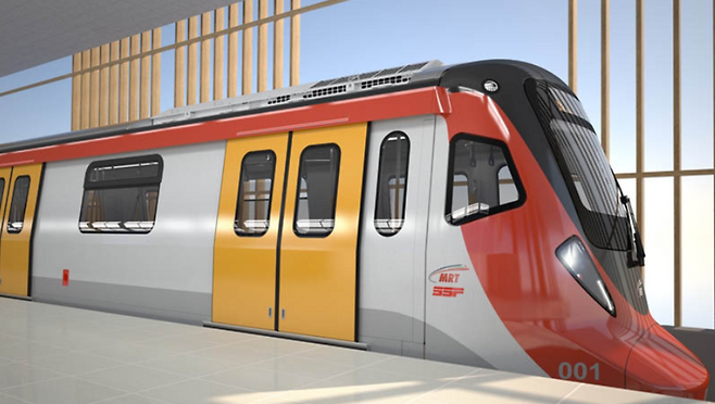 현대로템이 수주한 말레이시아 MRT 2호선 무인전동차 이미지. (사진=현대로템)