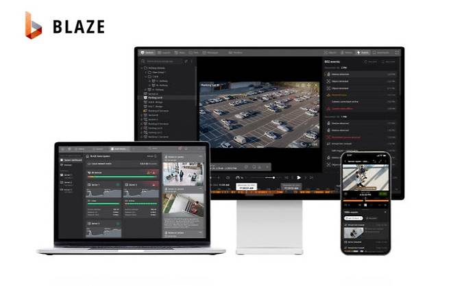 한화비전의 영상 관제 솔루션 BLAZE 사용 화면.(사진=한화비전)