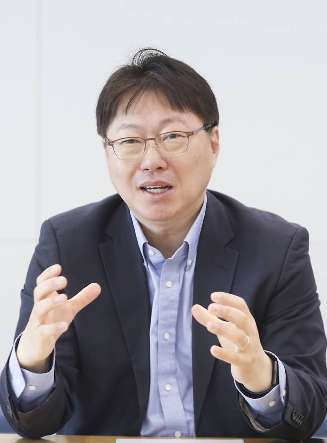 안승우 타임폴리오자산운용 대체운용부문장이 이데일리와의 인터뷰에서 기관 출자사업에 본격 대응하겠다고 밝혔다. [사진=이데일리 이영훈 기자]