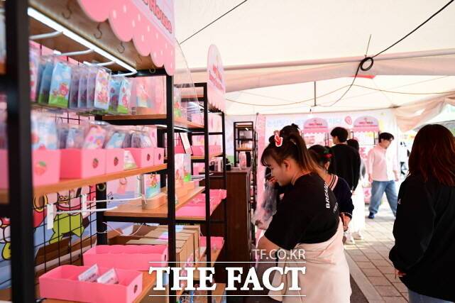 인기끄는 체험코너. /논산시