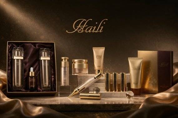 [사진: 하이리화장품 스템셀•EGF 기반 프리미엄 스킨케어 라인업 전경]