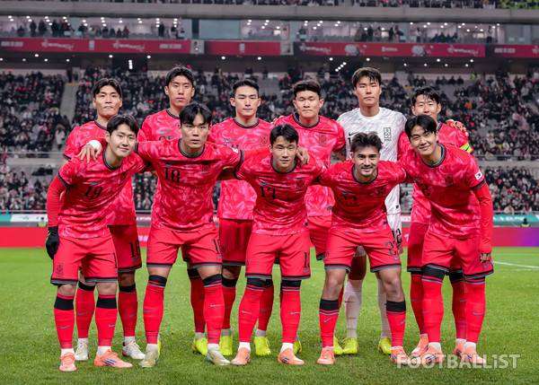 대한민국 남자 축구대표팀. 서형권 기자