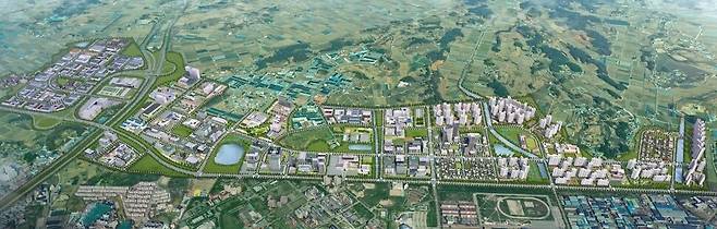 광주광역시 첨단3지구 조감도. 광주광역시도시공사 제공