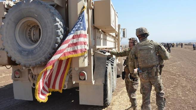 중동에 파견된 미군 병사들 [자료사진]