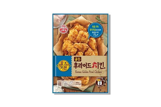 오뚜기가 출시한 치킨 간편식 '오즈키친 골든 후라이드치킨'. /사진=오뚜기