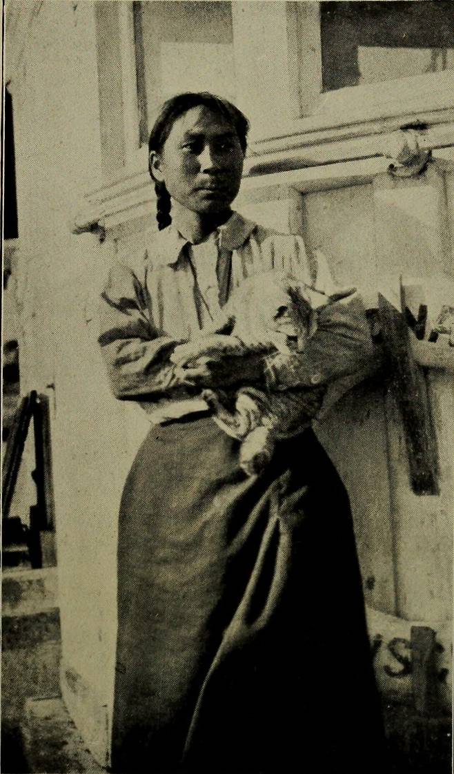 살아남은 에이다와 고양이 빅토리아, 1925 [빌잘무르 스테판슨/브랑겔 섬의 모험]