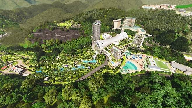 강원랜드가 조성할 글로벌 복합리조트 조감도. 강원랜드 제공