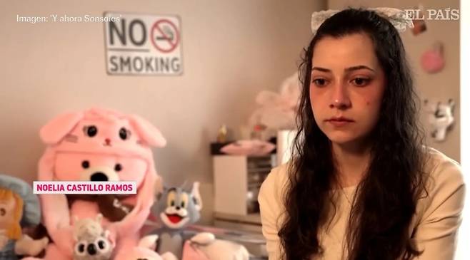 스페인 바르셀로나의 노엘리아 카스티요가 생전 방송 인터뷰에 응하고 있다. 카스티요는 수년간의 법정 공방 끝에 안락사 절차를 밟았고 이 사건은 스페인과 유럽 사회의 제도 논쟁으로 이어졌다. 스페인 방송 화면 캡처