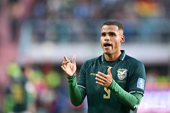 볼리비아 축구대표팀 공격수 엔조. /AFPBBNews=뉴스1