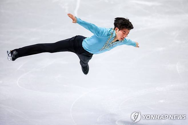 세계선수권대회에서 연기 펼치는 차영현 [EPA=연합뉴스]