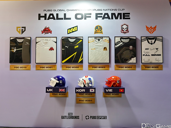 PGC와 네이션스 컵의 역대 우승팀이 소개됐다.