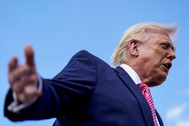 도널드 트럼프 미국 대통령. 로이터연합