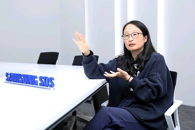 윤효진 삼성SDS 보안알고리즘랩 상무가 양자내성암호에 대해 설명하고 있다. 사진 제공=삼성SDS