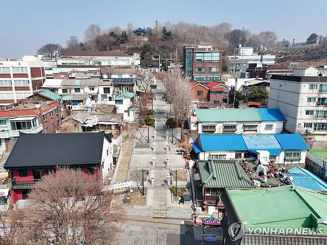 인천 자유공원 청일 조계지 계단 [연합뉴스 자료사진]