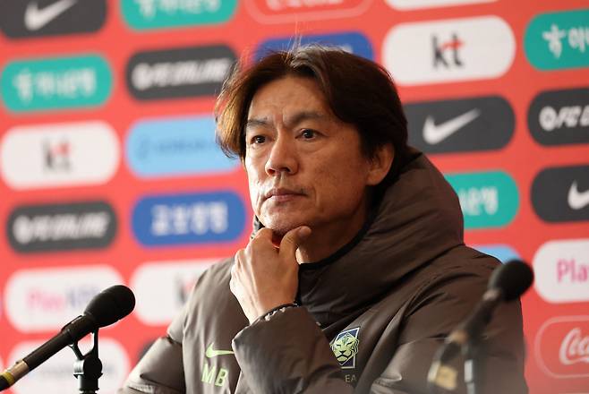 Soccer Football - International Friendly - South Korea v Ivory Coast - Stadium MK, Milton Keynes, Britain - March 28, 2026 South Korea coach Myung-Bo Hong during a press conference after the match Action Images via Reuters/Andrew Boyers







<저작권자(c) 연합뉴스, 무단 전재-재배포, AI 학습 및 활용 금지>