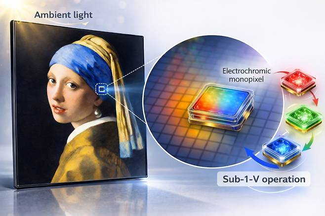 반사형 디스플레이(AI 생성 이미지).[KAIST 제공]