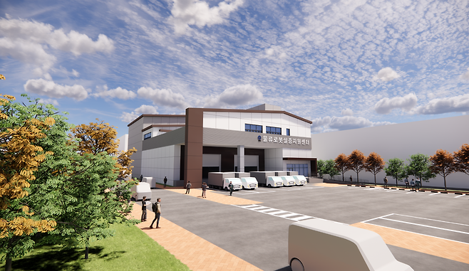 물류 로봇 실증 지원센터 투시도. 사진 제공=경남도