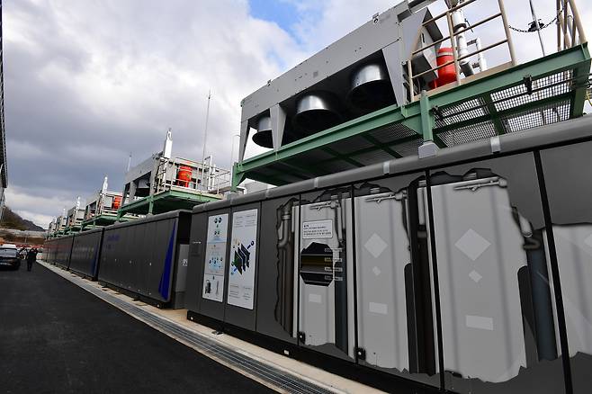 경북 포항시 남구 블루밸리국가산업단지에 설치된 수소연료전지발전소. 뉴스1