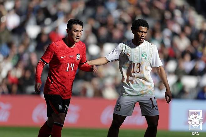 ▲ 코트디부아르전은 홍명보호의 3월 첫 평가전이다. 월드컵 조별리그 3차전 상대인 남아프리카공화국을 염두에 둔 맞춤형 리허설 성격이 짙다. 그런 모의고사에서 0-4로 패했으니 홍명보호의 월드컵은 벌써 걱정이 앞선다. ⓒ대한축구협회