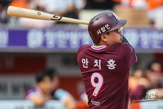 ▲ 안치홍 ⓒ키움 히어로즈