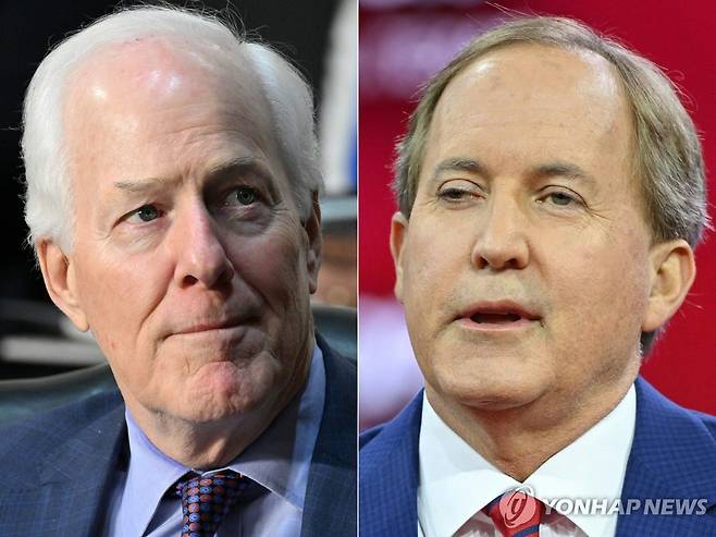 코닌 의원(왼쪽)과 팩스턴 장관 [AFP 연합뉴스 자료사진. 재판매 및 DB 금지]