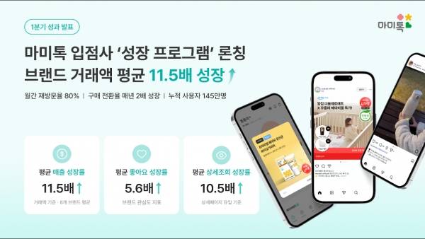 마미톡입점사 성장 프로그램.&nbsp;ⓒ마미톡