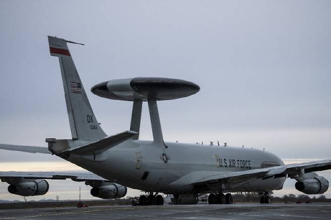 하늘의 지휘소로 불리는 E-3 센트리 조기경보통제기(AWACS) (사진=AFP)