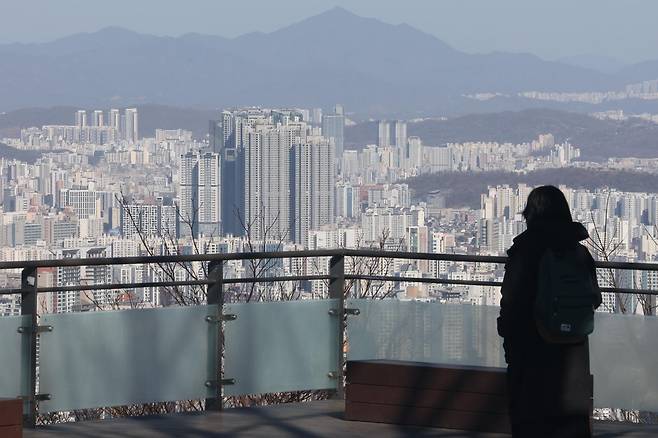 서울 중구 남산에서 아파트 단지가 보이고 있다. (자료사진) ⓒ 뉴스1