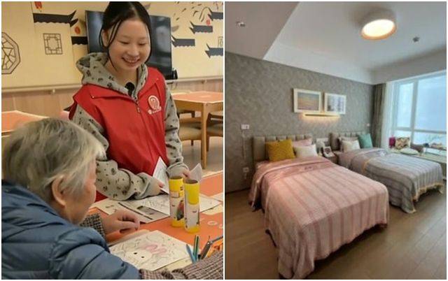 월 4만원의 저렴한 임대료로 노인요양시설에 머물며 봉사활동을 하고 있는 중국 20대 여성의 소식이 전해졌다. 사진=SCMP