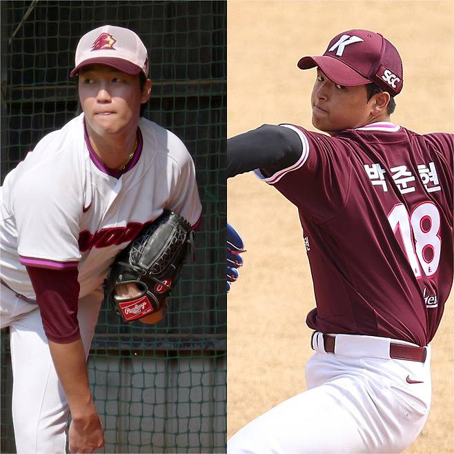 안우진(27)과 박준현(19)이 함께 1군 마운드를 지킬 날이 다가오고 있다. 키움 히어로즈가 기다리던 그림이다. 사진=키움 히어로즈