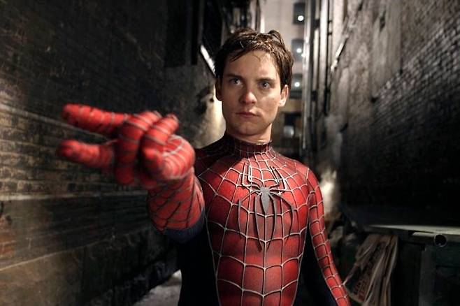 영화 '스파이더맨 2' 배우 토비 맥과이어. /사진제공=콜럼비아트라이스타