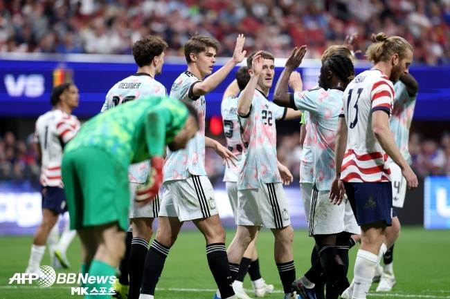 미국 선수와 벨기에 선수가 구분되지 않는다. 사진=AFPBBNews=News1