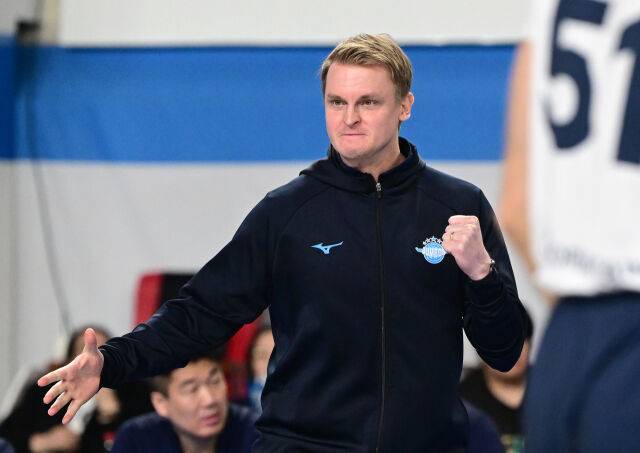 대한항공 시절의 토미 틸리카이넨 감독./KOVO