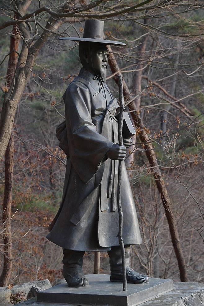 배티성지 내 최양업 신부 동상. [한국천주교주교회의]
