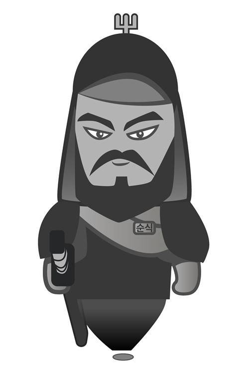 화폐속 이순신 장군을 캐릭터화한 조순식. 사진제공=한국조폐공사