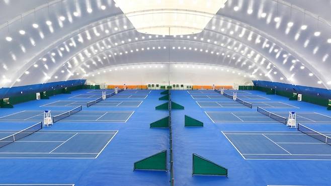 양벌 테니스 돔 내부 모습 [경기 광주시 제공. 재판매 및 DB 금지]