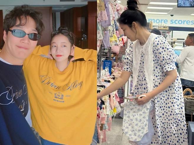 문지인, 김기리 부부가 괌으로 태교여행을 떠났다. / 사진=문지인 SNS