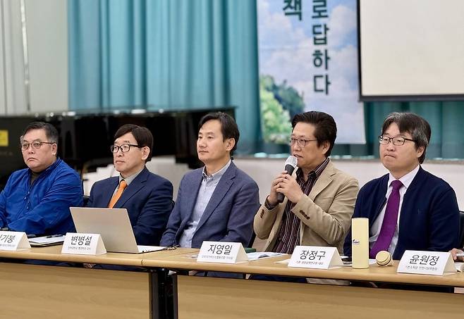 ▲ 31일 오전 인천YWCA 대강당에서 열린 '2026 인천환경정책ON 시민정책 공유회'에서 패널 토론이 진행되고 있다.