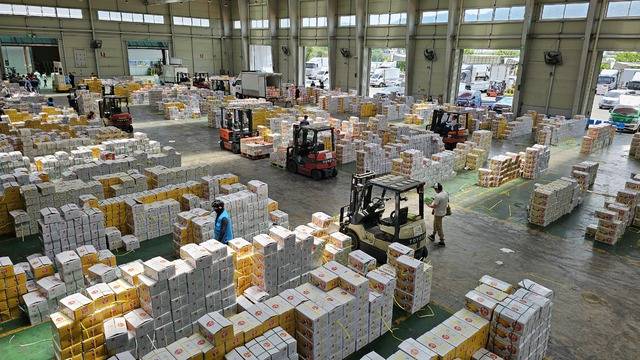 최국 최대 규모, 최고 품질로 인정받고 있는 성주참외가 4월 본격 출하된다. 성주참외 공판장 전경. 이홍섭 기자